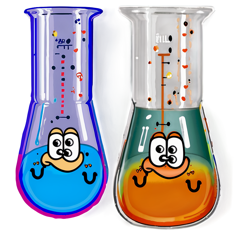 Beaker With Reaction Png Cjn PNG Image