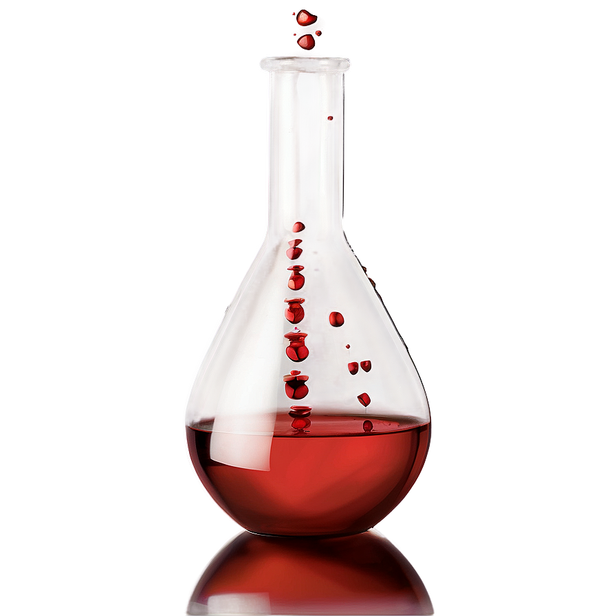 Beaker With Red Chemical Png Jfx90 PNG Image