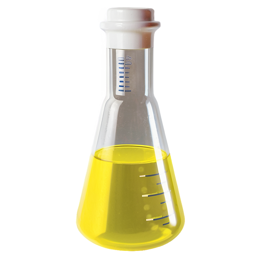 Beaker With Yellow Substance Png Los PNG Image