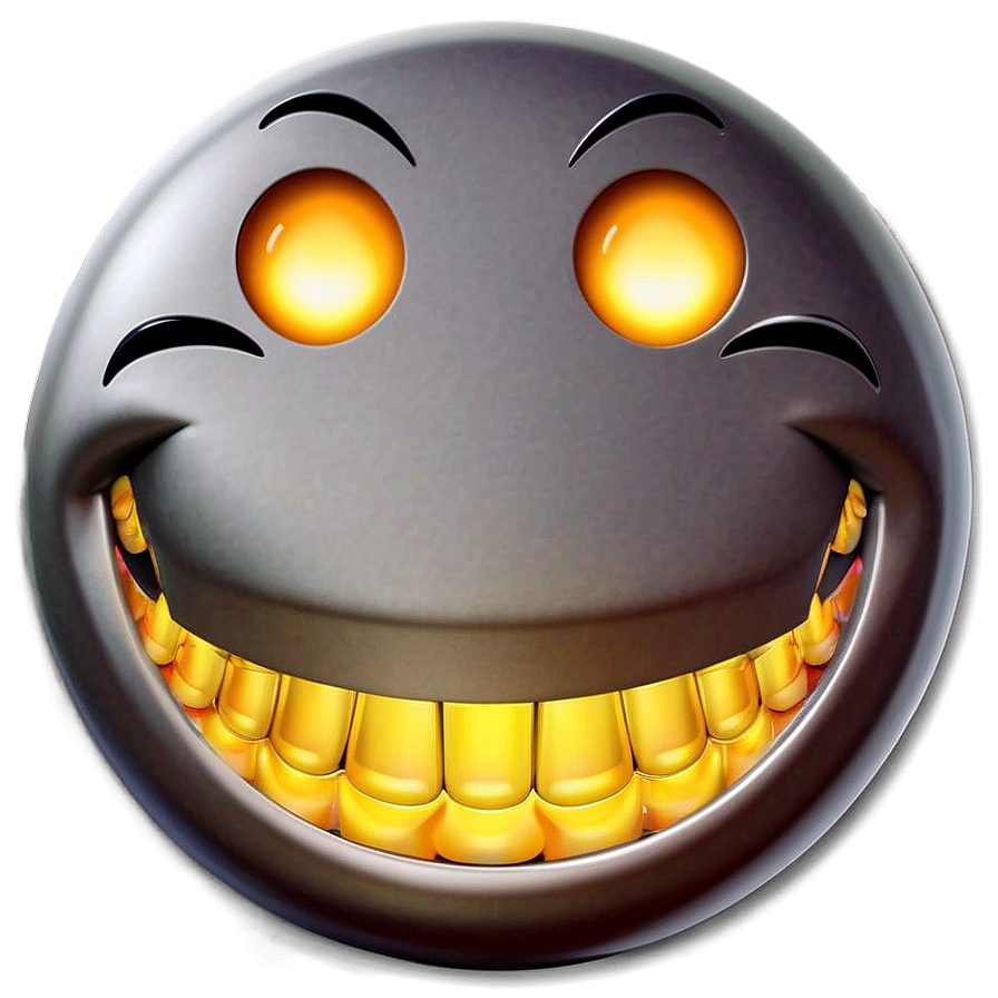 Beaming Grin Emoticon Png Mie36 PNG Image