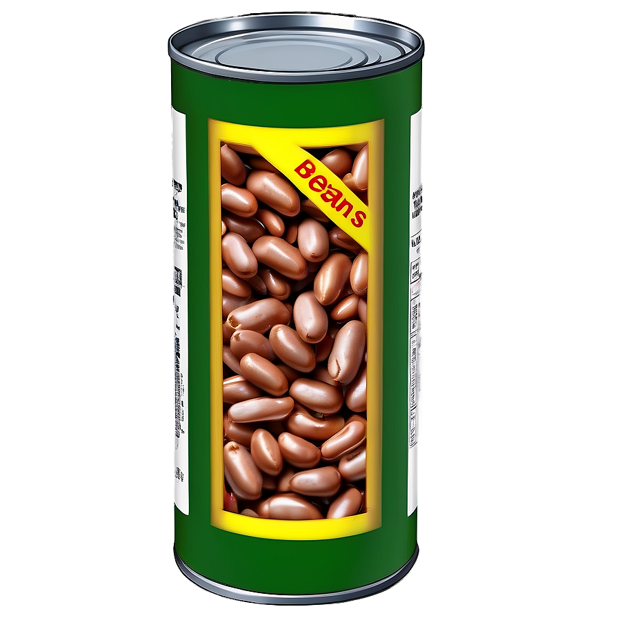 Beans Can With Label Png Oro70 PNG Image