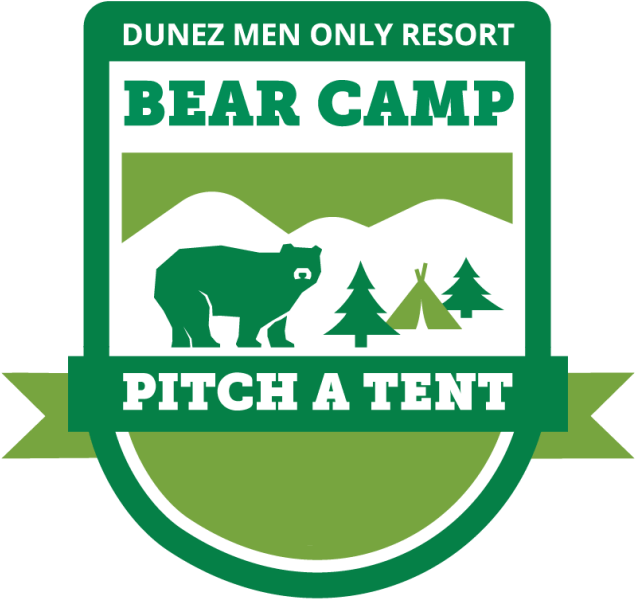 Bear Camp Pitch A Tent Logo PNG Image