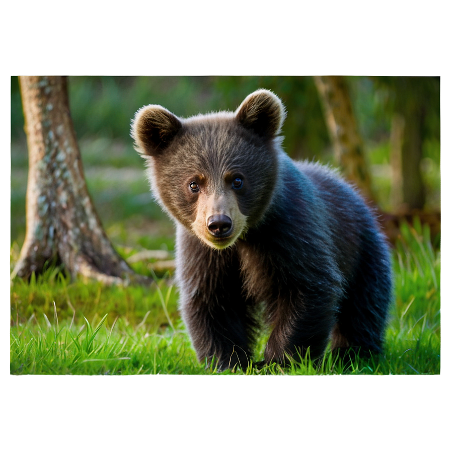 Bear Cub Art Png 05032024 PNG Image