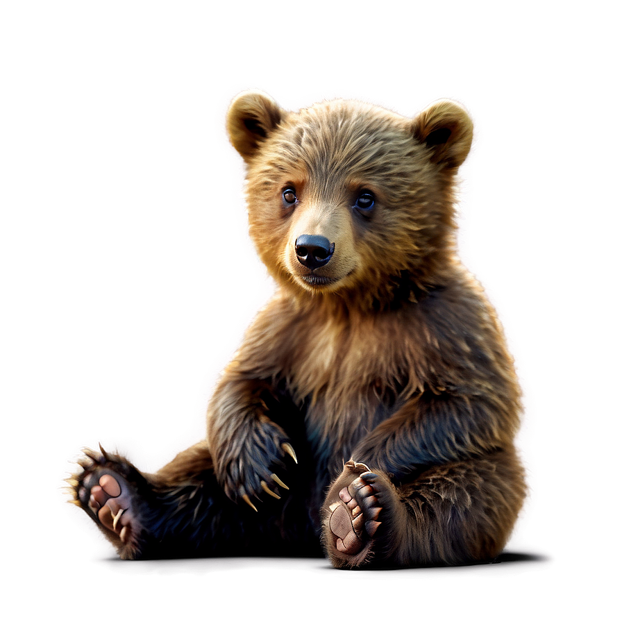 Bear Cub Art Png 05032024 PNG Image