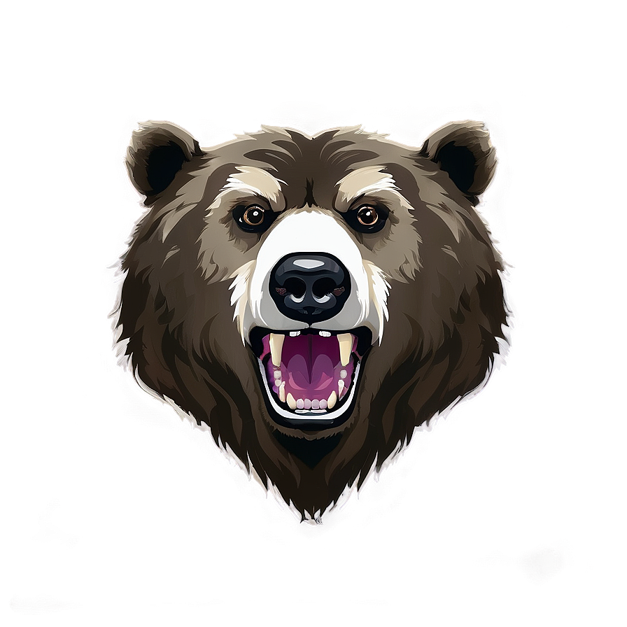 Bear Face D PNG Image