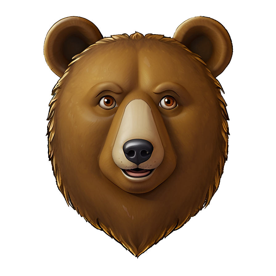 Bear Face Emoji Png 46 PNG Image