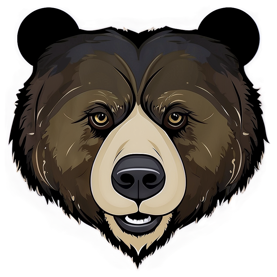 Bear Face Vector Png 56 PNG Image