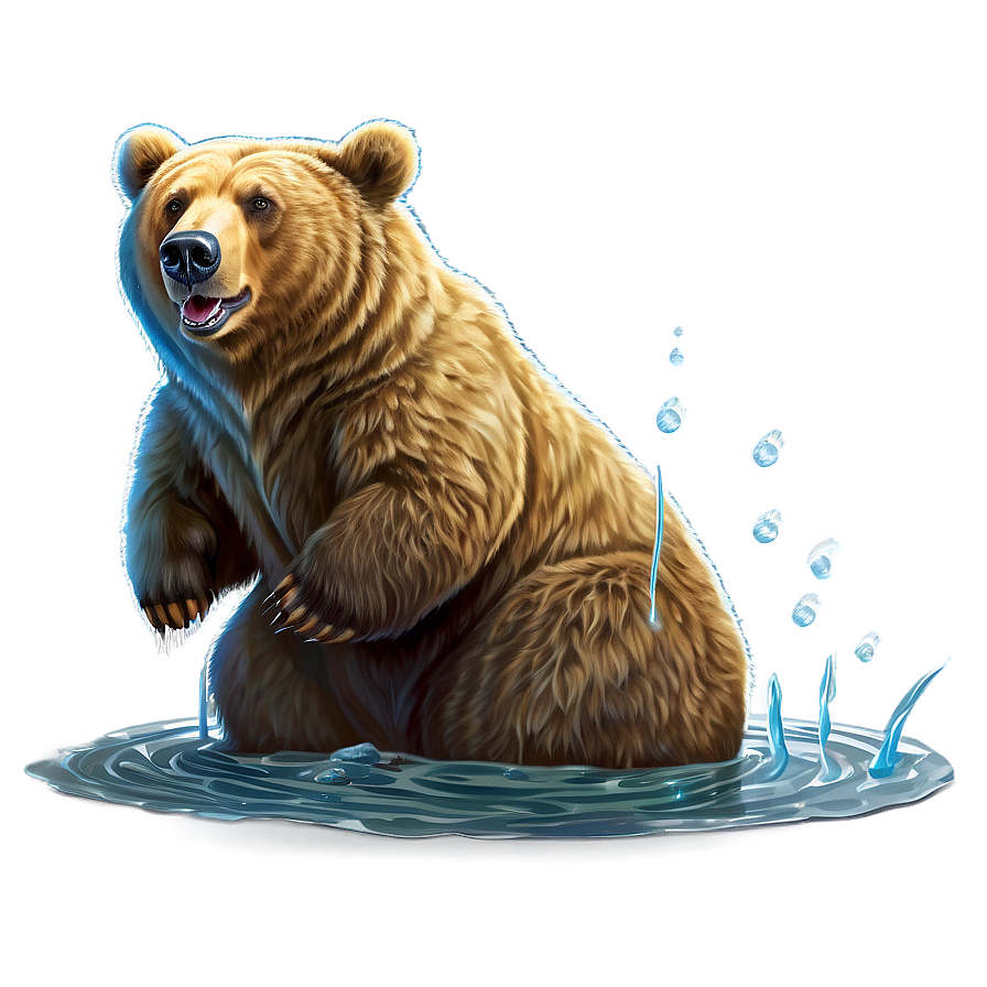 Bear Fishing Png 8 PNG Image