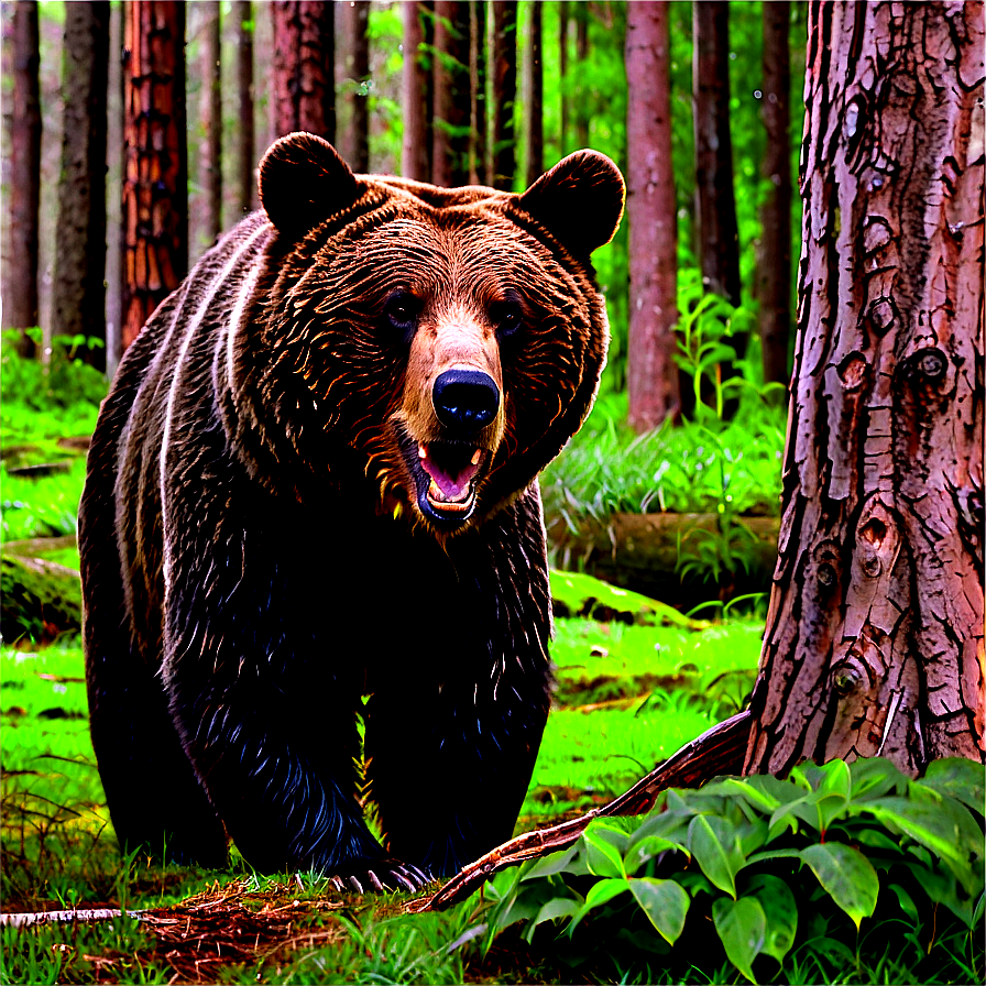 Bear In Forest Png 05032024 PNG Image