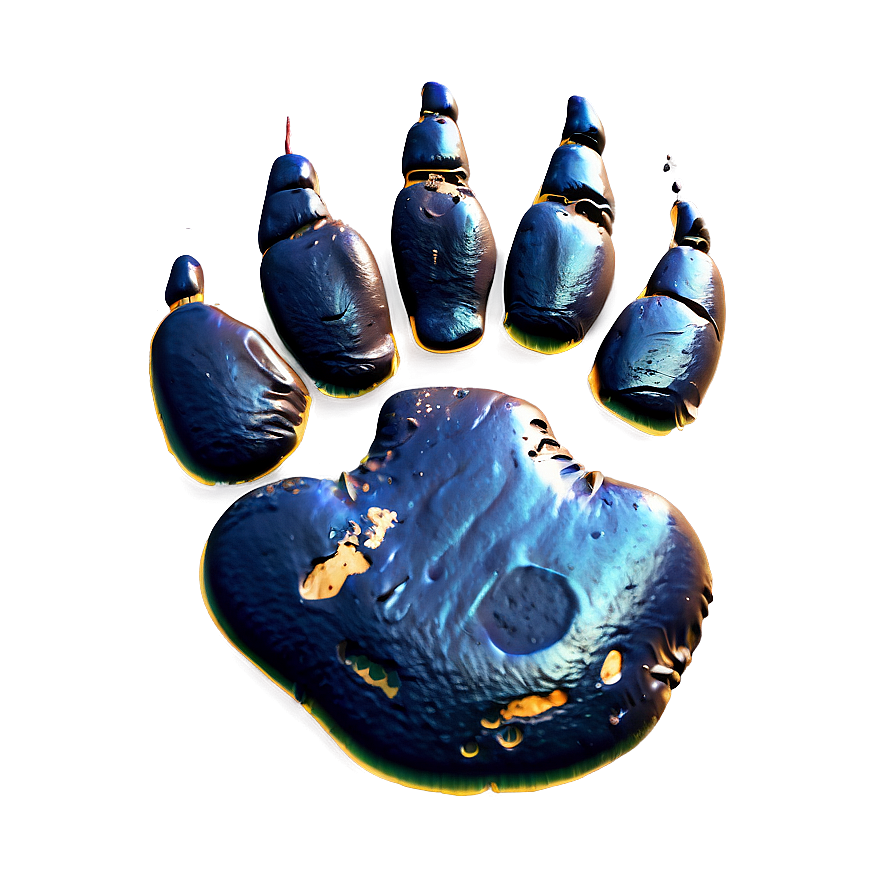 Bear Paw In Mud Png Oxc PNG Image