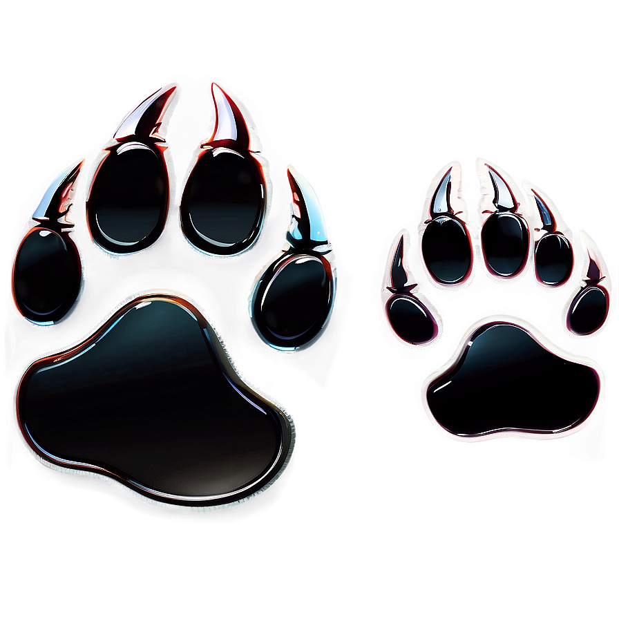 Bear Paw Track Png Usk PNG Image