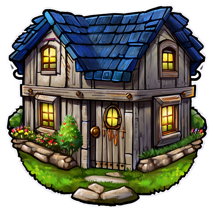 Bear's Countryside Cottage Png 14 PNG Image