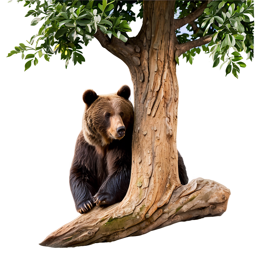 Bear Under Tree Png 05032024 PNG Image