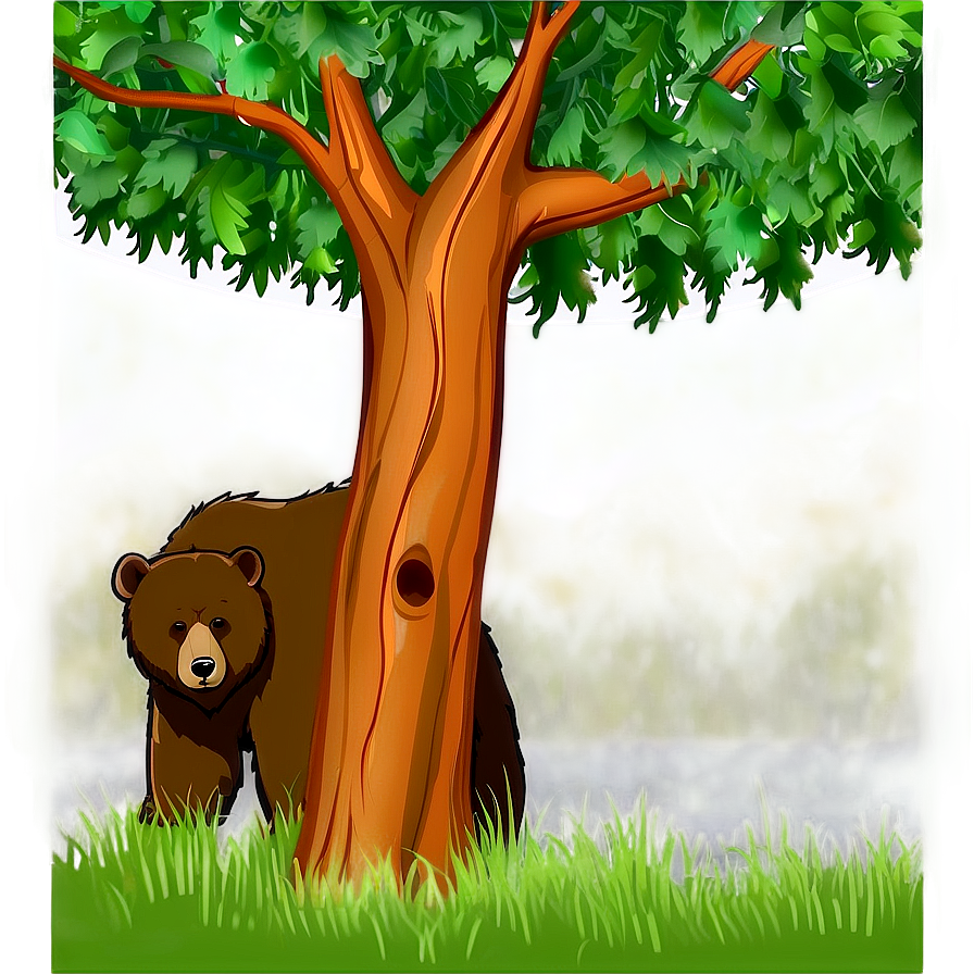 Bear Under Tree Png 25 PNG Image