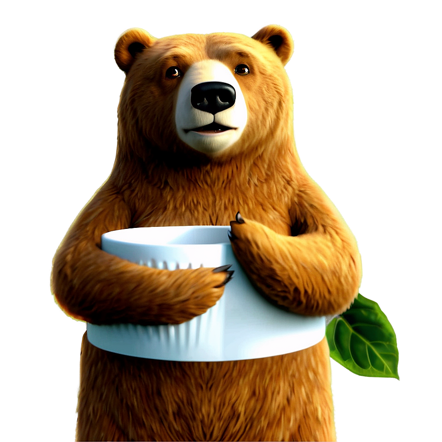 Bear With Coffee Png 05032024 PNG Image