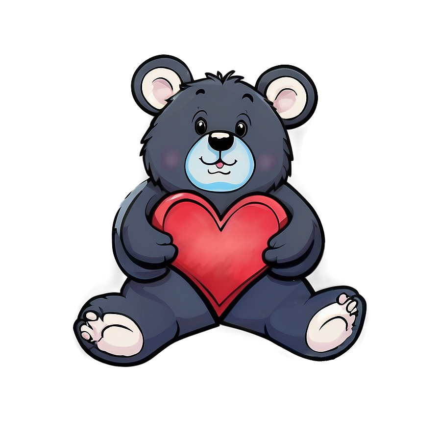 Bear With Heart Png 05032024 PNG Image