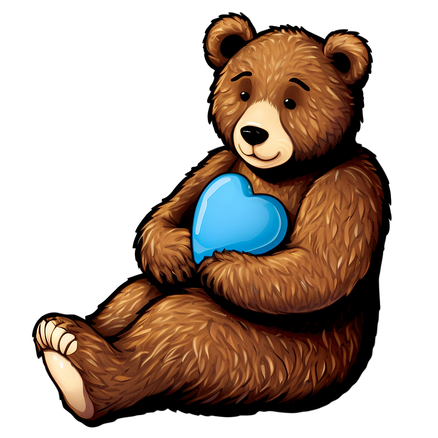 Bear With Heart Png Iub87 PNG Image