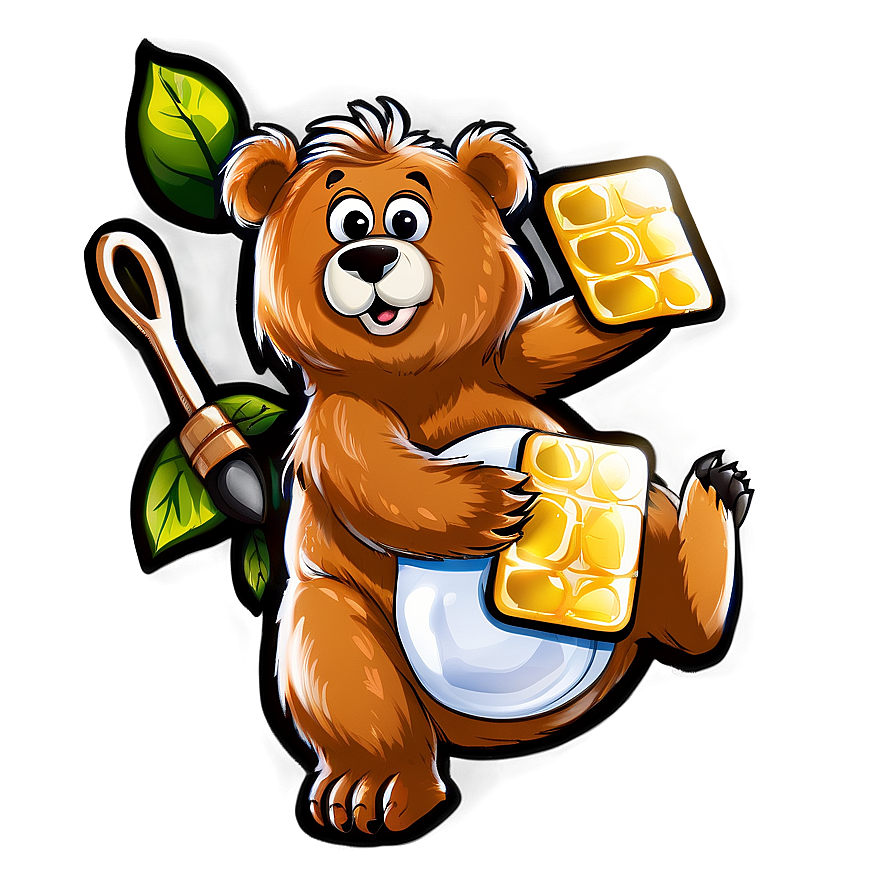 Bear With Honey Png 47 PNG Image