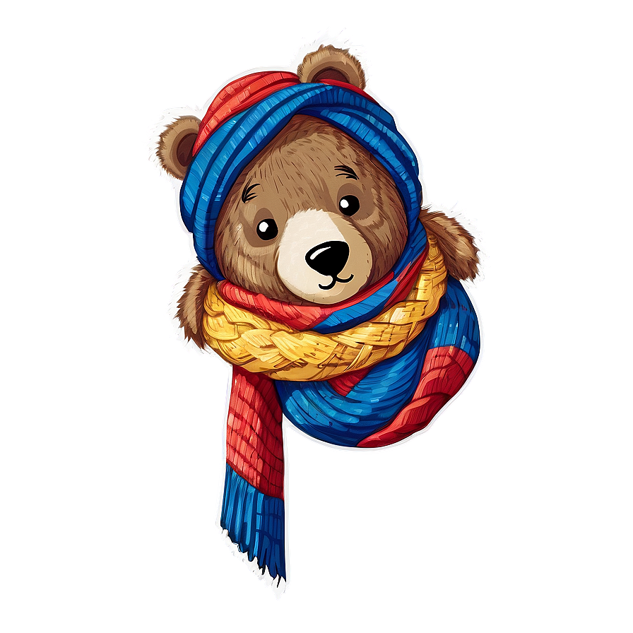 Bear With Scarf Png Wij88 PNG Image