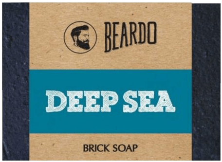 Beardo Deep Sea Brick Soap Packaging PNG Image