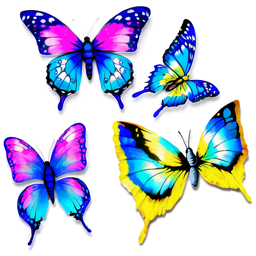 Beautiful Butterflies Png Spc19 PNG Image