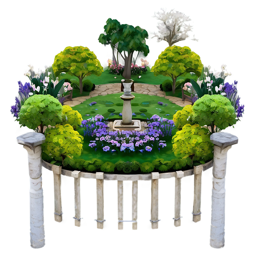 Beautiful English Gardens Png Yvo PNG Image