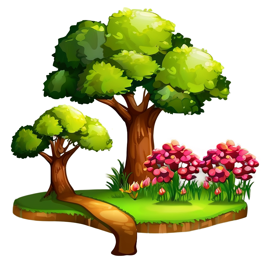 Beautiful Park Landscape Png 45 PNG Image