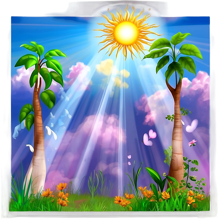 Beautiful Sunrays Nature Scene Png 93 PNG Image