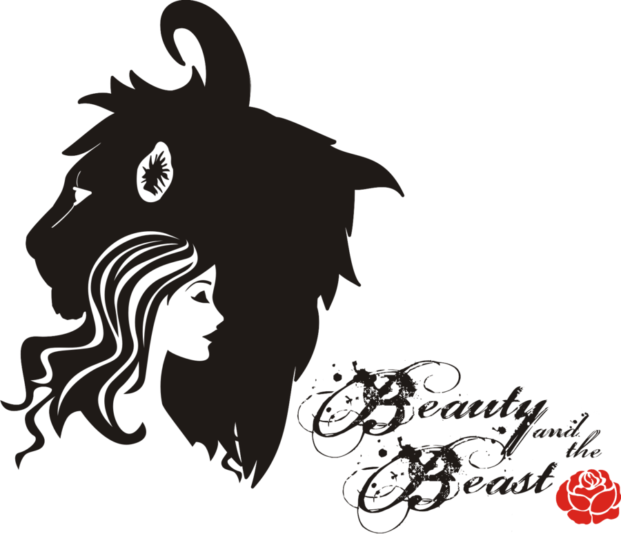 Beautyandthe Beast Silhouette PNG Image