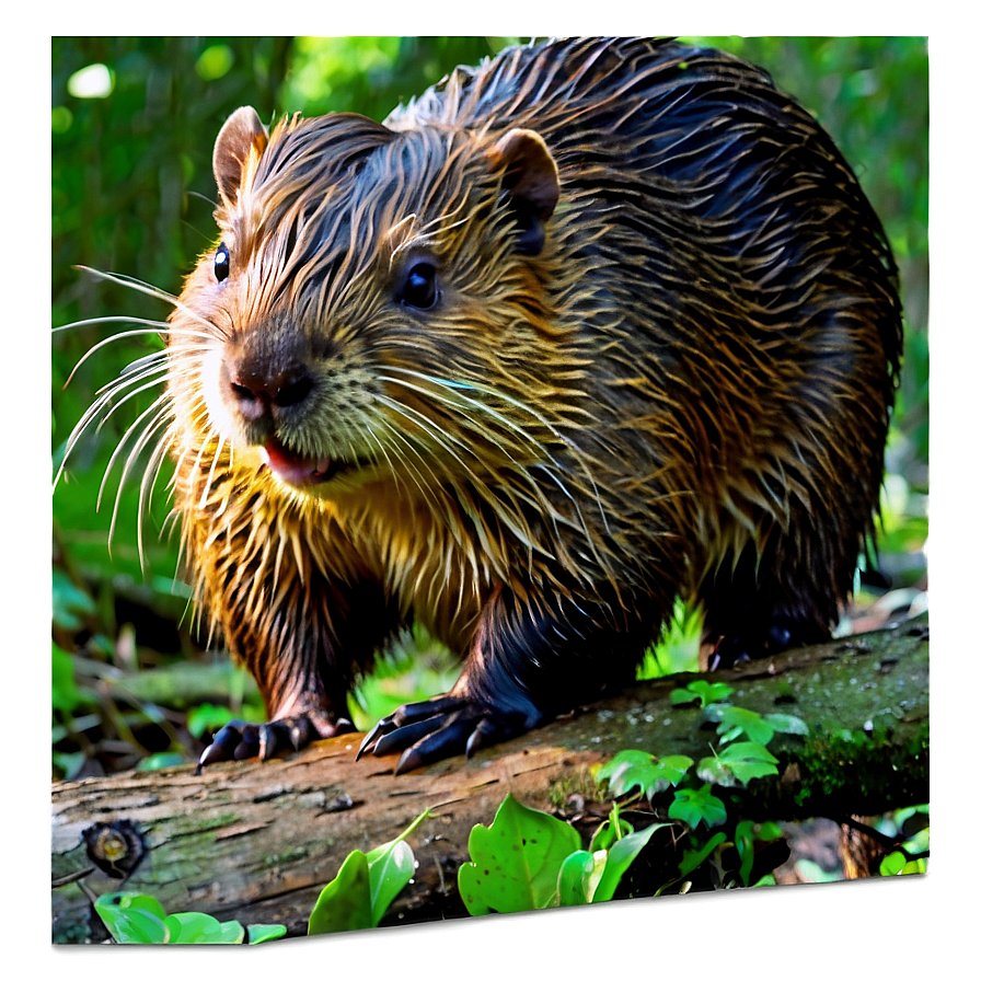 Beaver In Forest Setting Png 58 PNG Image