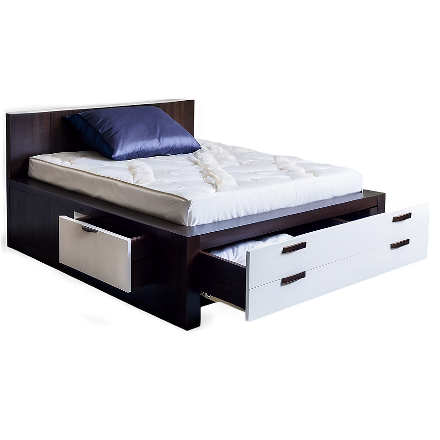 Bed With Drawers Underneath Png 55 PNG Image