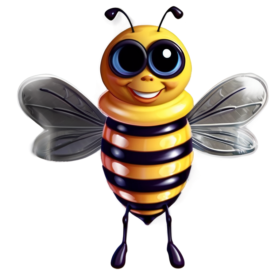 Bee Cartoon Character Png Vvh PNG Image