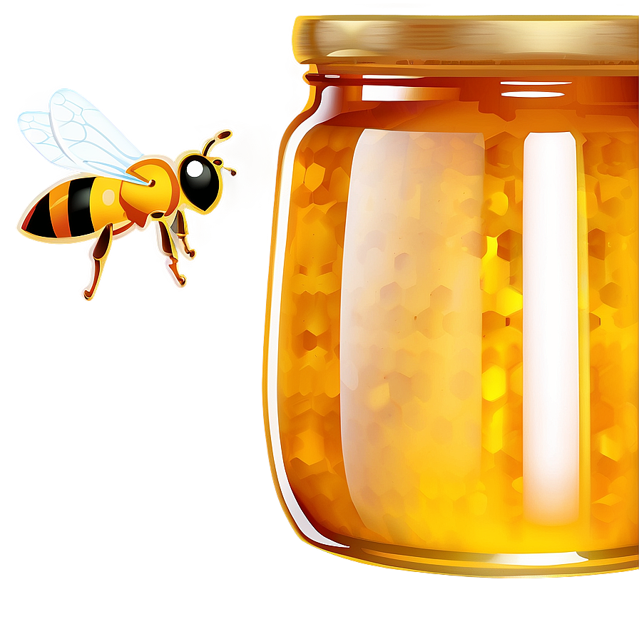 Bee Honey Jar Png Lsa PNG Image