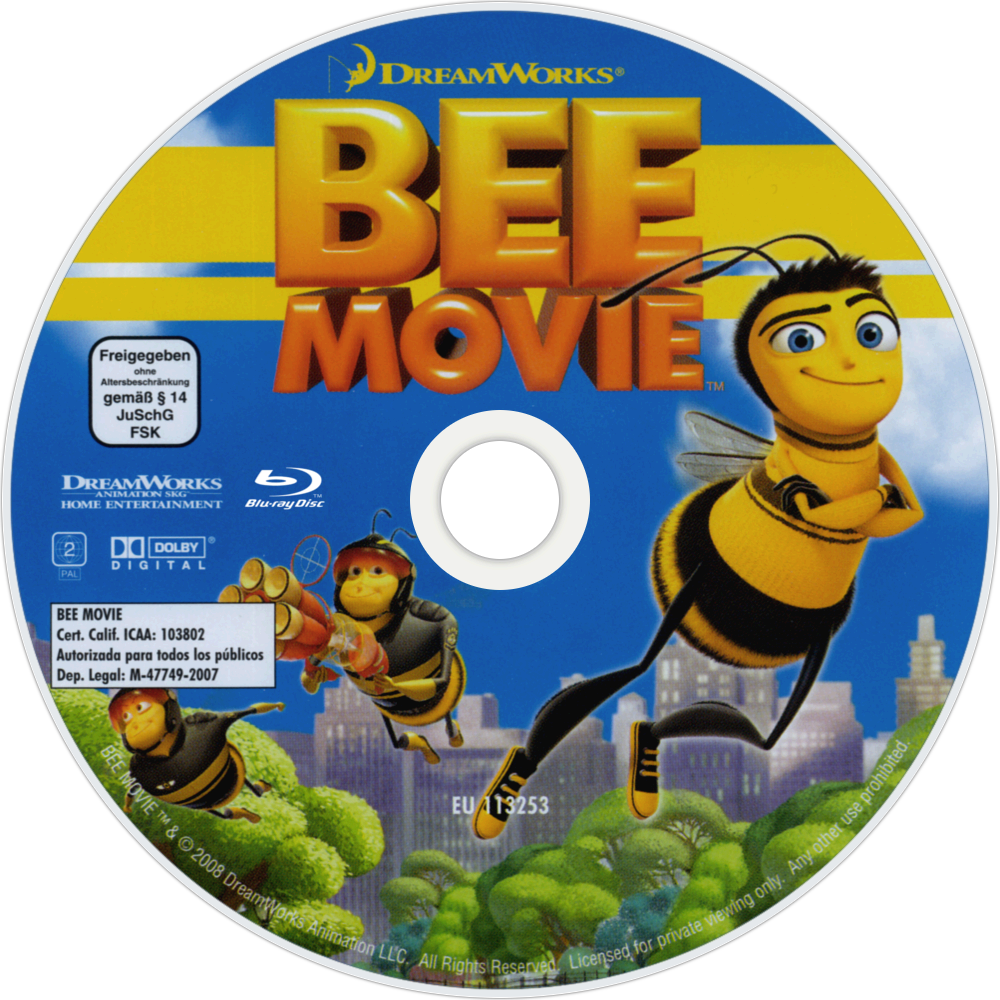 Bee Movie Bluray Disc PNG Image