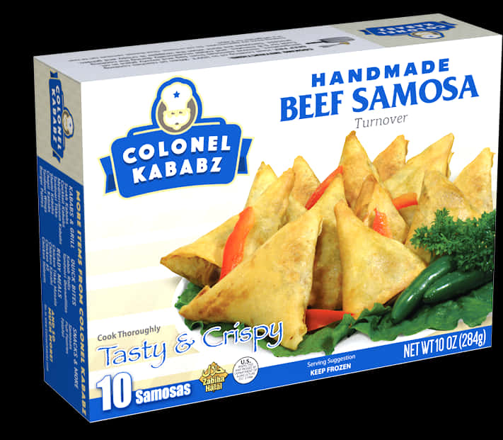 Beef Samosa Packaging Image PNG Image