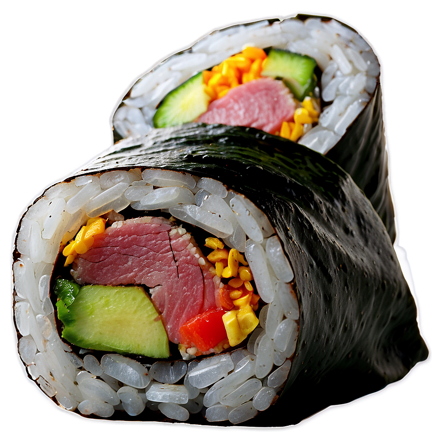 Beef Sushi Roll Png Neg90 PNG Image