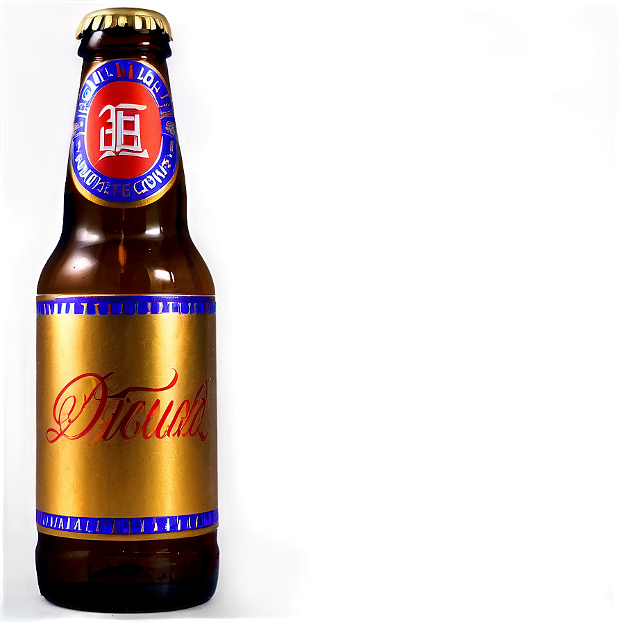 Beer Bottle With Reflection Png 62 PNG Image