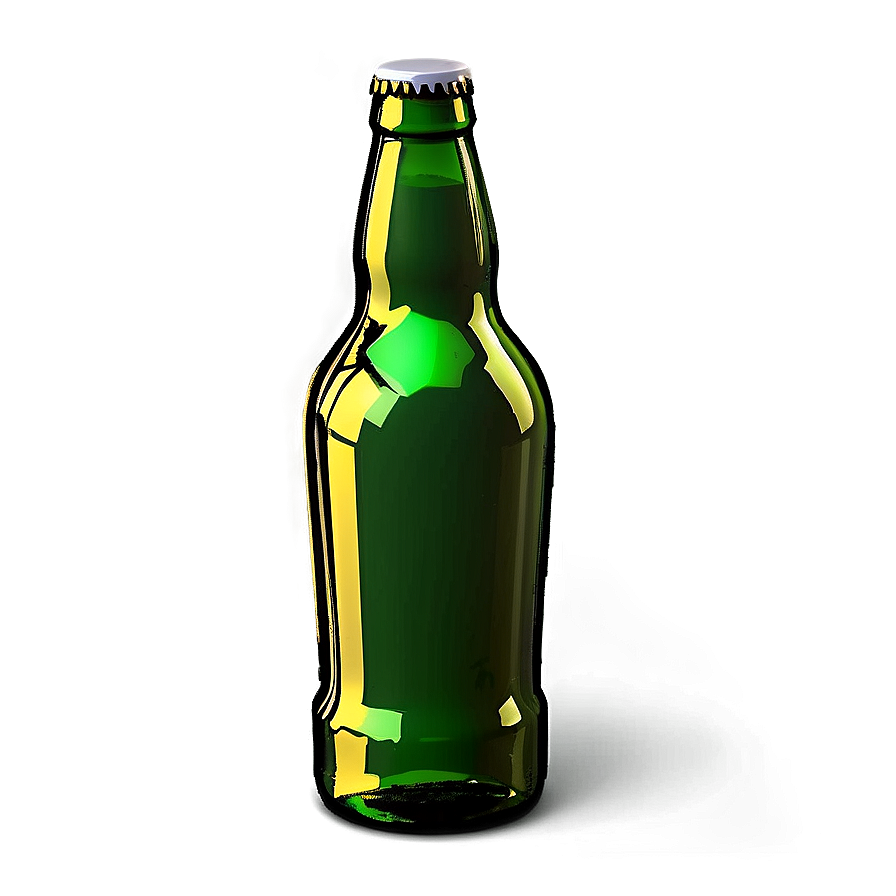 Beer Bottle With Shadow Png 05242024 PNG Image