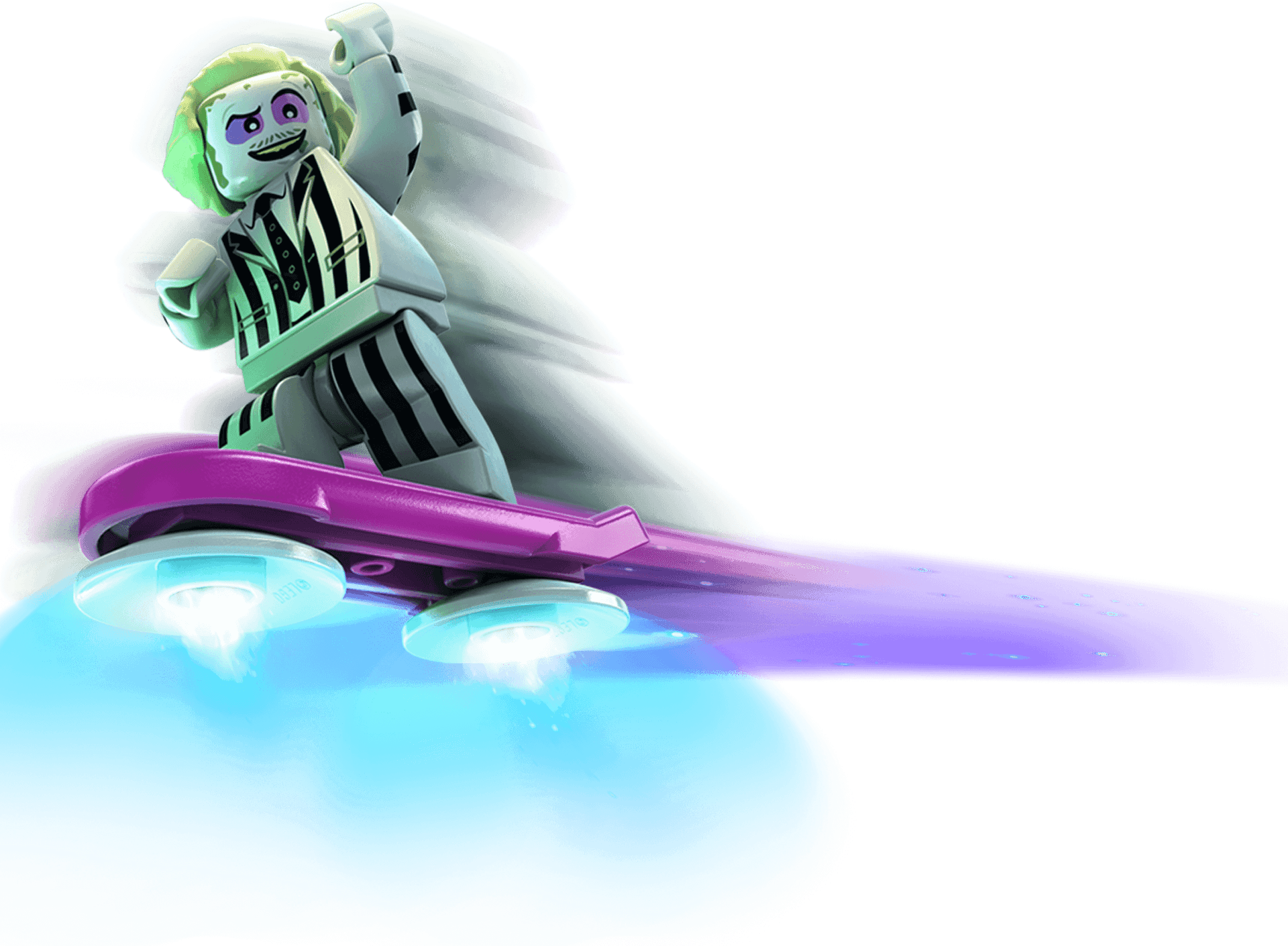 Beetlejuice Lego Hoverboard Adventure PNG Image