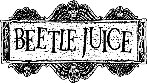 Beetlejuice Logo Vintage Style PNG Image