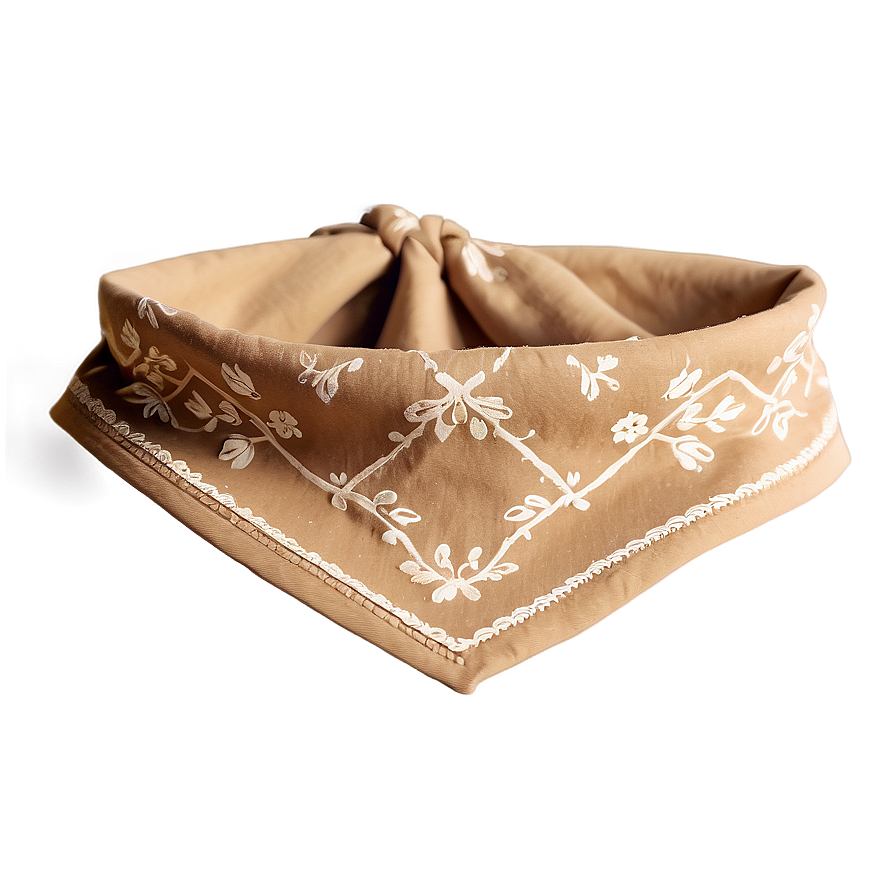 Beige Bandana Clothing Png 05242024 PNG Image