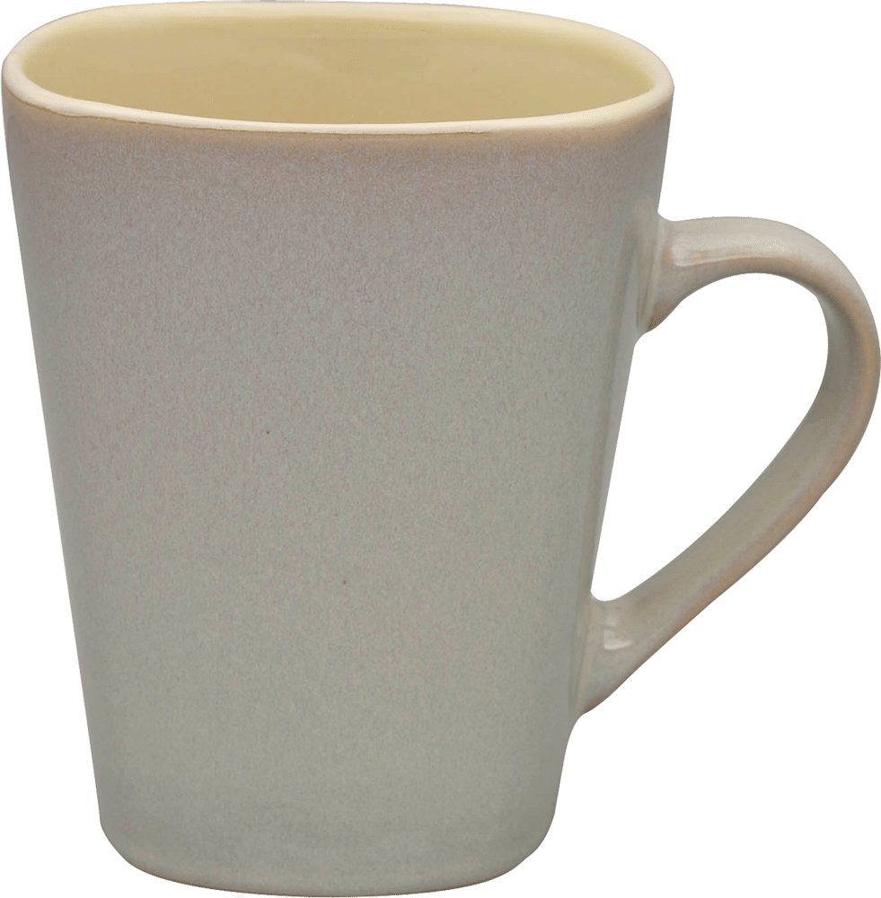 Beige Ceramic Coffee Mug PNG Image