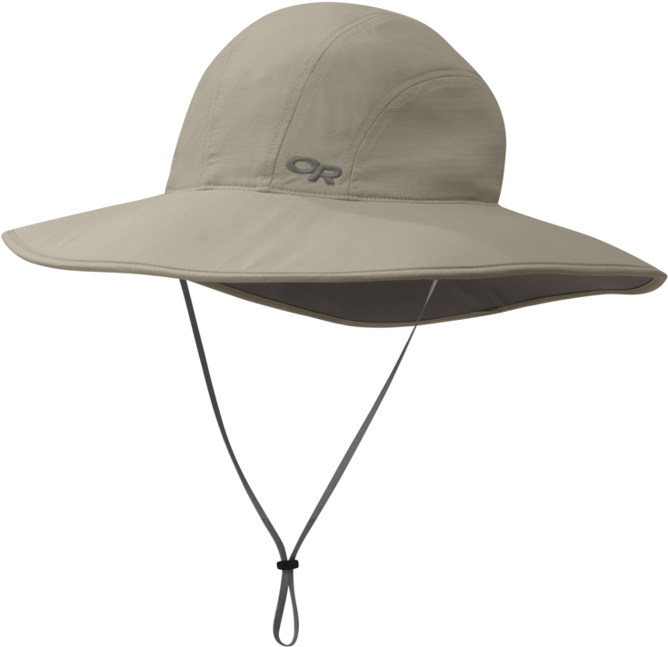 Beige Outdoor Sun Hat PNG Image