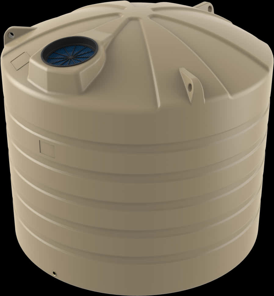 Beige Plastic Water Storage Tank PNG Image