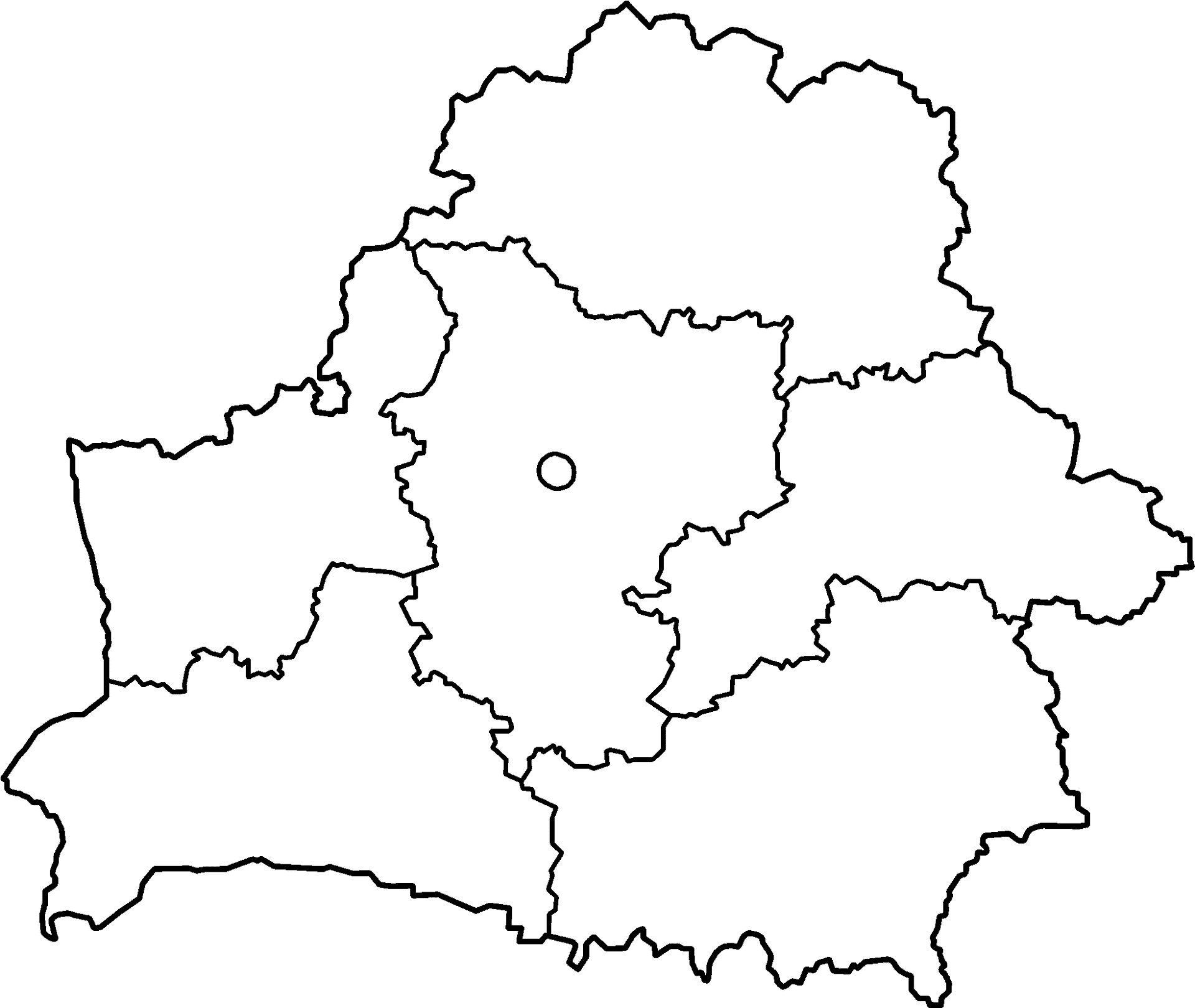 Belarus Outline Map PNG Image