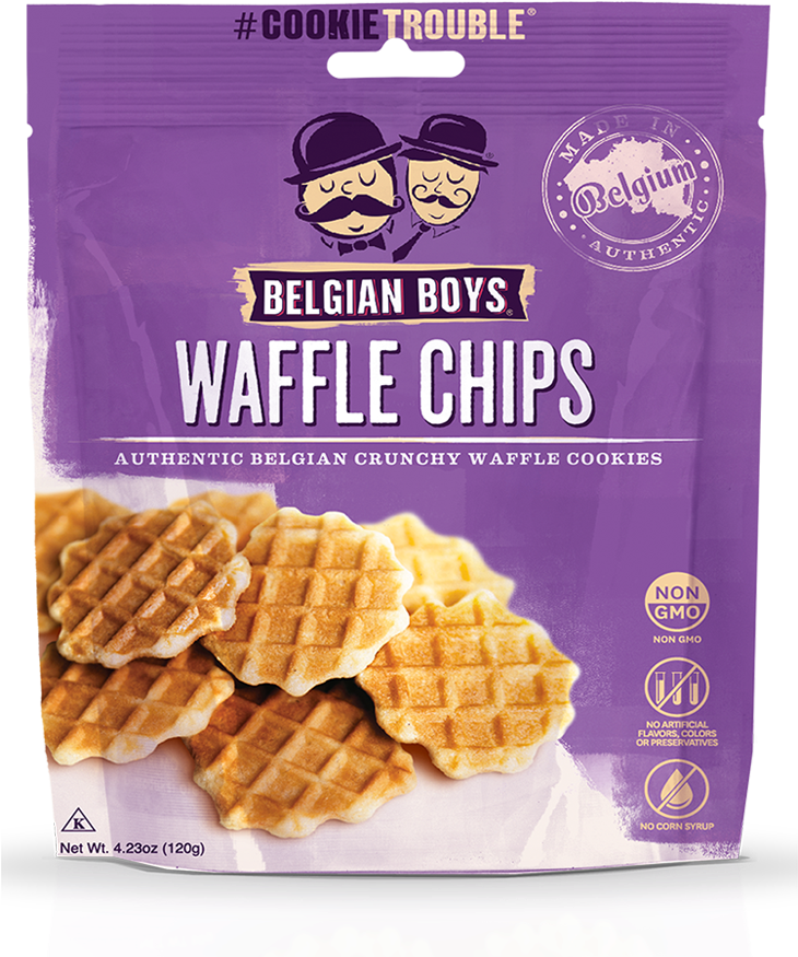 Belgian Boys Waffle Chips Package PNG Image