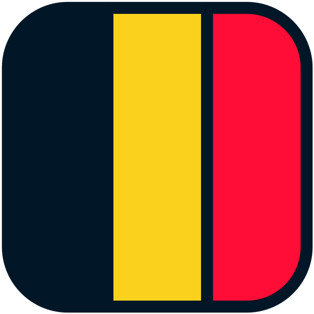 Belgian Flag Graphic Design PNG Image