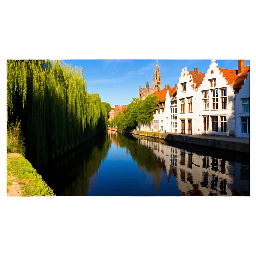 Belgium Canal Bruges Png 7 PNG Image