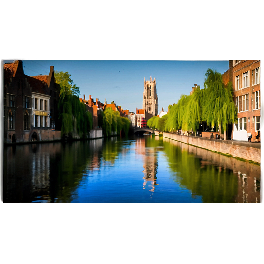 Belgium Canal Bruges Png Gur PNG Image