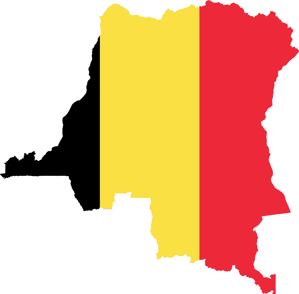 Belgium Map Flag Colors PNG Image